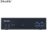 Shuttle DL30N Slim Mini PC 1L Barebone - Intel Processor N100, Fan-less, LAN, RS232/RS422/RS485, HDMI, DP, VGA, Vesa Mount, 65W Adapter
